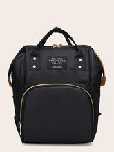 Best Online Shopping In Nepal | Slogan Patch Detail Backpack