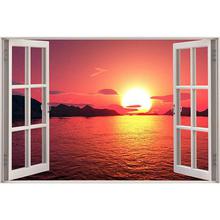 Sunset view wall sticker