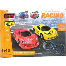 Battery Operated Remote Control Slot Racing Car With Set For Kids Toy