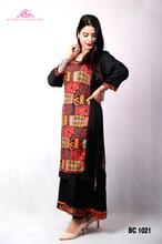 Black printed Alpine Rayon  double layer Kurti