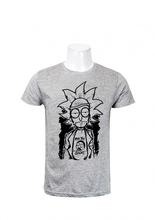 Wosa -Round Neck  Wear White Rick And Morty Printed T-shirt For Men