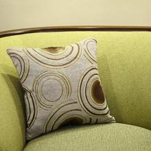 Circle Pattern Velvet Cushion Cover
