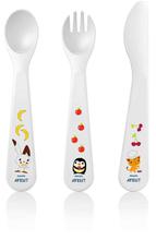 SCF714/00 Avent Toddler Fork, Spoon And Knife - White