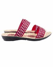 Shikhar Women's Red Open Toe Sandals