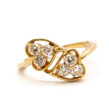 18K Gold Diamond Ring For Women DRG-6504