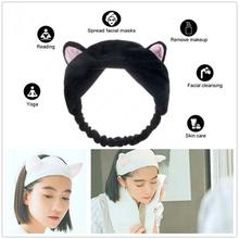 Black Cat Ear Elastic Headband