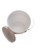 Gem Plastic White Bucket (Drum) With Lid - 20 L (P20)