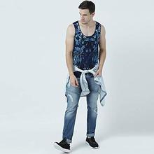 Huetrap Mens Comfortably Awesome – Graphic Sleeveless Tee