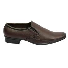Berry Brown Slip On Formal Shoes For Men