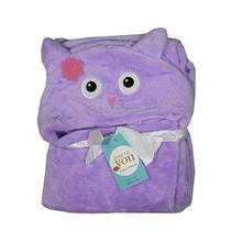 Violet Owl Hooded Blanket For Babies