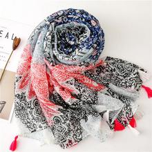 Korean Style Sun Protection Premium Printed Scarves For