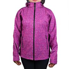 Moonstar: Printed Pink Softshell Jacket for Women