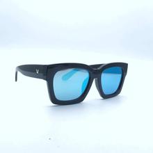 Blue Lens Bordered Frame Shaded Unisex Sunglass