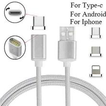 2 in 1 Magnetic Charging Cable, Stouch Magnetic Lightning and Micro USB Connector Adapter