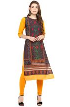 Women Floral Printed Straight Kurtis – Multicolored