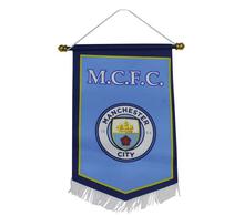 Blue Manchester City Football Club Pennant