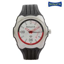 Sonata 7958PP02 White Dial Analog Watch For Men