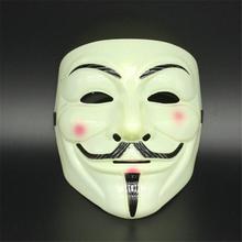 Anonymous Guy Fawkes Fancy Dress Adult Costume Accessory macka mascaras halloween The V for Vendetta Party Cosplay masque Mask