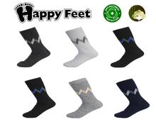 Happy Feet Pack of 6 Pairs of Pure Cotton Antibacterial Socks for Men (1029) (MAN1)