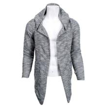 AB Fancy Grey Hooded Cardigan for Men