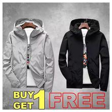 Hifashion- Buy 1 Get 1 Free Lightweight Unisex Windproof Jacket For Summer (Blue,Gray)