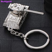 Creative Man Car Key Ring World of Tank Waist Hanging Buckle Gift Male Keychain Men Accessories Bag Charm Key Chains Duftgold