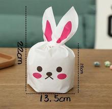 Hot selling 10pcs/lot Cute Rabbit Ear Cookie Bags Gift Bags For