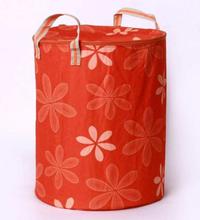 Orange Round Laundry Basket