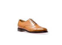 NPS Brown Acorn Capped Oxford Shoes For Men