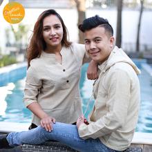 Creative Touch Front Buttoned Cotton Shirt For Couples