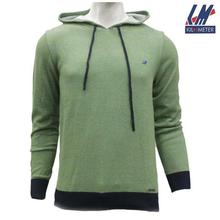 KILOMETER Green Pullover Hoodie For Men