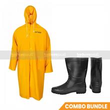 Combo Deal of Gumboot and Raincoat