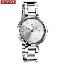 Titan 2480Sm07 Silver Dial Analog Watch For Women - Silver