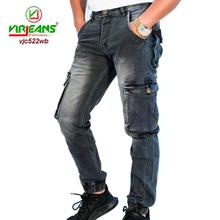 Virjeans Stretchable Denim Jeans Box Cargo Joggers Pant (VJC 522)