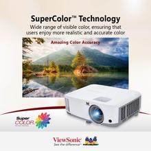 ViewSonic PA503SE SVGA Business Projector|4000 Lumens |Vertical Keystone |Speaker |15000 Hour lamp Life |300" Projection Image