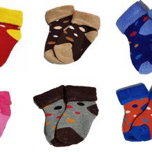 Pack of 6 Pairs of Cotton Socks for Newborn Babies (3006)