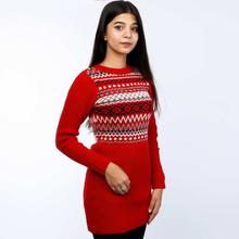 Navy Fair Isle Dress(LL-16-08)