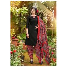 Cotton Black Color Kurta salwar Set For Women