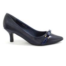 DMK Navy Blue Pointed Pump Heel Shoes For Women - 98660