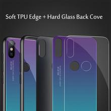 For Xiaomi Redmi Note 6 Pro Case Gradient Tempered Glass