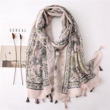 Korean Style Sun Protection Premium Printed Scarves For