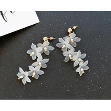 Fashion Trendy earrings flowers stud earrings for women Vintage creative temperament contracted woman stud earrings fine jewelry