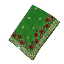 Dark Green Printed Saree For Women