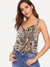 Snakeskin Print Tank Top