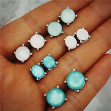 Bohemian Starfish Wave Turtle Shell Stud Earrings Set For Women Vintage Rudder Heart Round Earring Statement Jewelry 2018 New