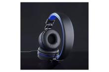 PTron Mamba Stereo Wired Headphone With Mic (Black/Blue) For All Smartphones