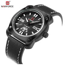 NAVIFORCE NF9096 WATCH Quartz Watch Fashion Sport Watch Genuine Leather 30M waterproof auto date wristwatches relogio