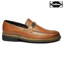 Caliber Shoes Tan Brown  Penny Buckle Slip On Formal Shoes For Men - ( BH 526 C)