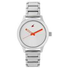 Fastrack Monochrome Analog Silver Dial Women's Watch-6078SM02