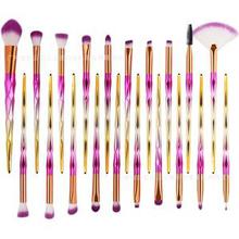 20Pcs Diamond Makeup Brushes Set Powder Foundation Blush